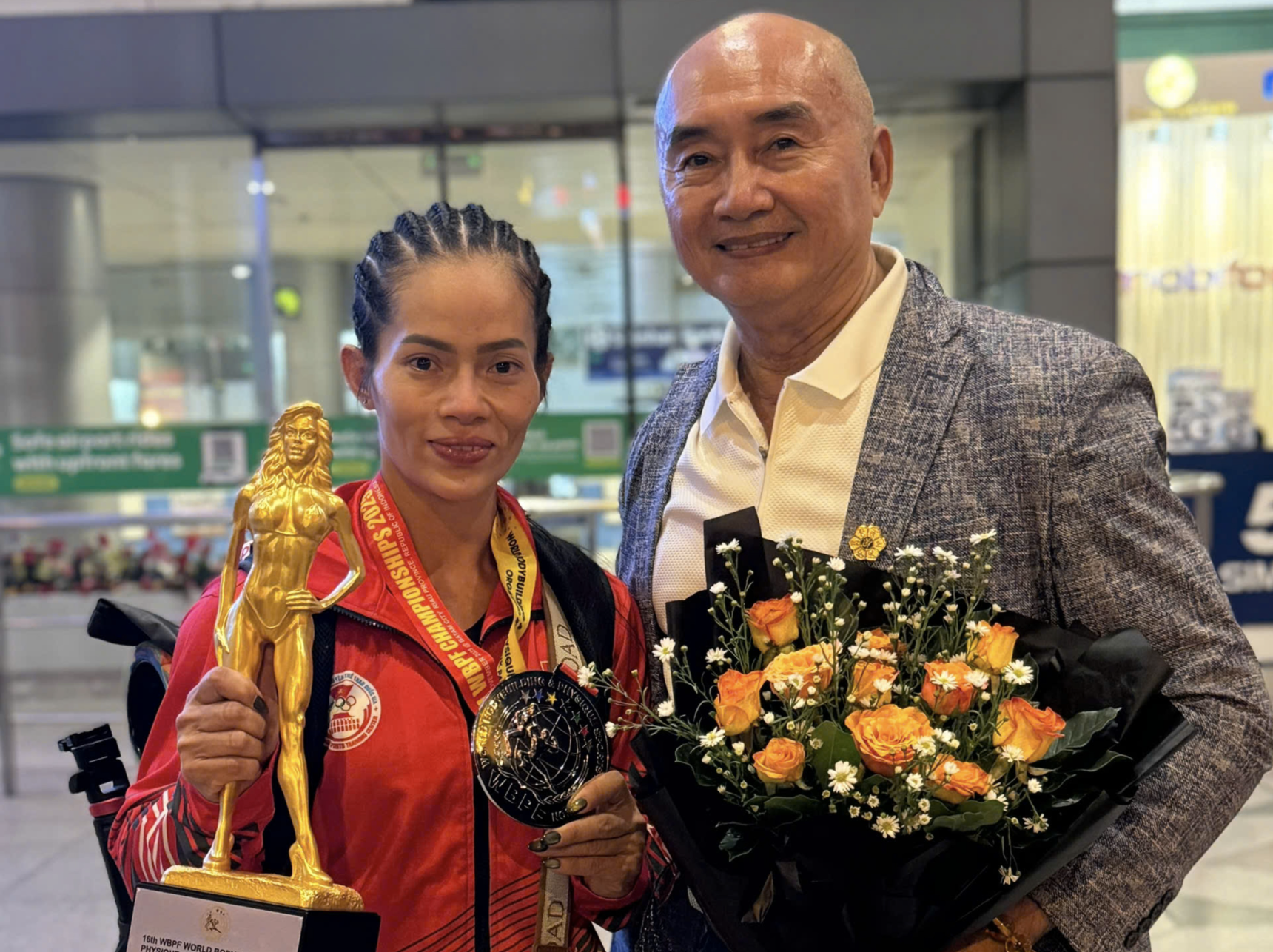 Ngày về rạng rỡ của đội tuyển thể hình với ngôi á quân thế giới- Ảnh 1. Ngày về rạng rỡ của đội tuyển thể hình với ngôi á quân thế giới- Ảnh 1.