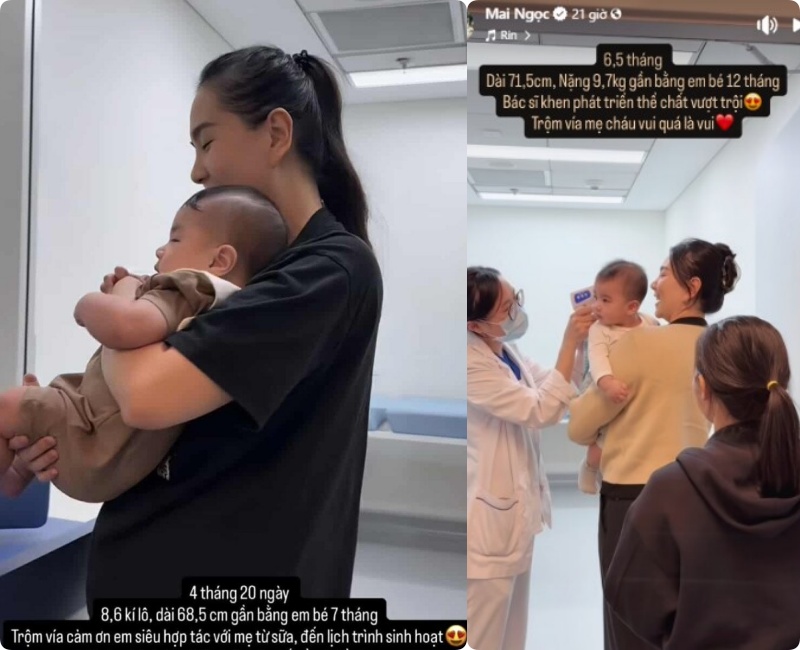 Hành trình nuôi con mát tay của mẹ bỉm Mai Ngọc: Bé Panda cực kỳ "trộm vía", gần 7 tháng đã nặng ngót nghét chục ký!- Ảnh 4.