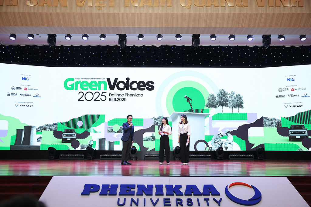 Sinh viên Phenikaa ví xe xăng như "Nokia 1280 thời chưa chịu nâng cấp": Sân chơi Green Voices nóng hơn dự đoán- Ảnh 1. Sinh viên Phenikaa ví xe xăng như "Nokia 1280 thời chưa chịu nâng cấp": Sân chơi Green Voices nóng hơn dự đoán- Ảnh 1.