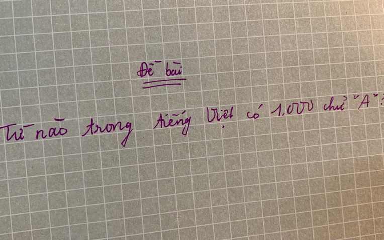 Từ tiếng Việt n&agrave;o c&oacute; 1.000 chữ 