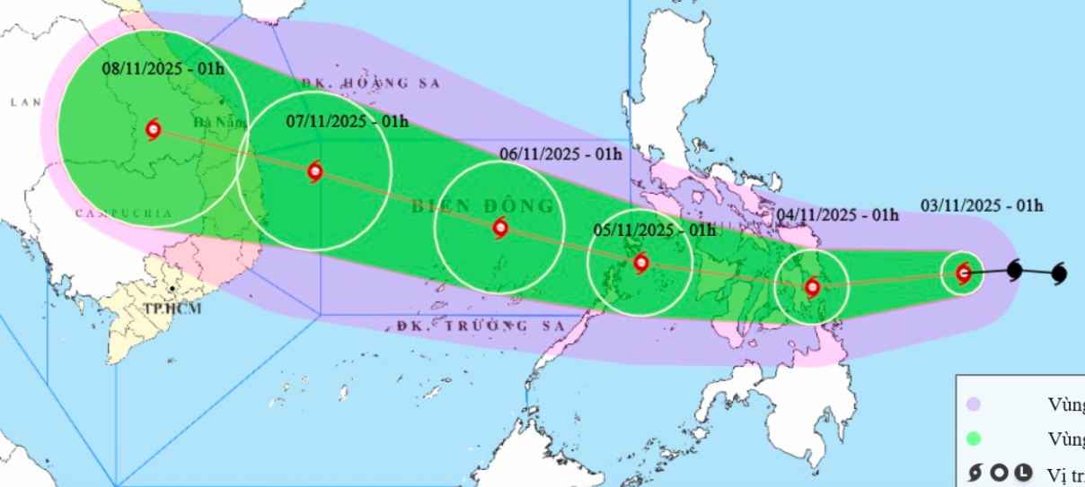 Bão Kalmaegi mạnh cấp 11, giật cấp 14, hướng vào khu vực nào của nước ta?- Ảnh 1. Bão Kalmaegi mạnh cấp 11, giật cấp 14, hướng vào khu vực nào của nước ta?- Ảnh 1.