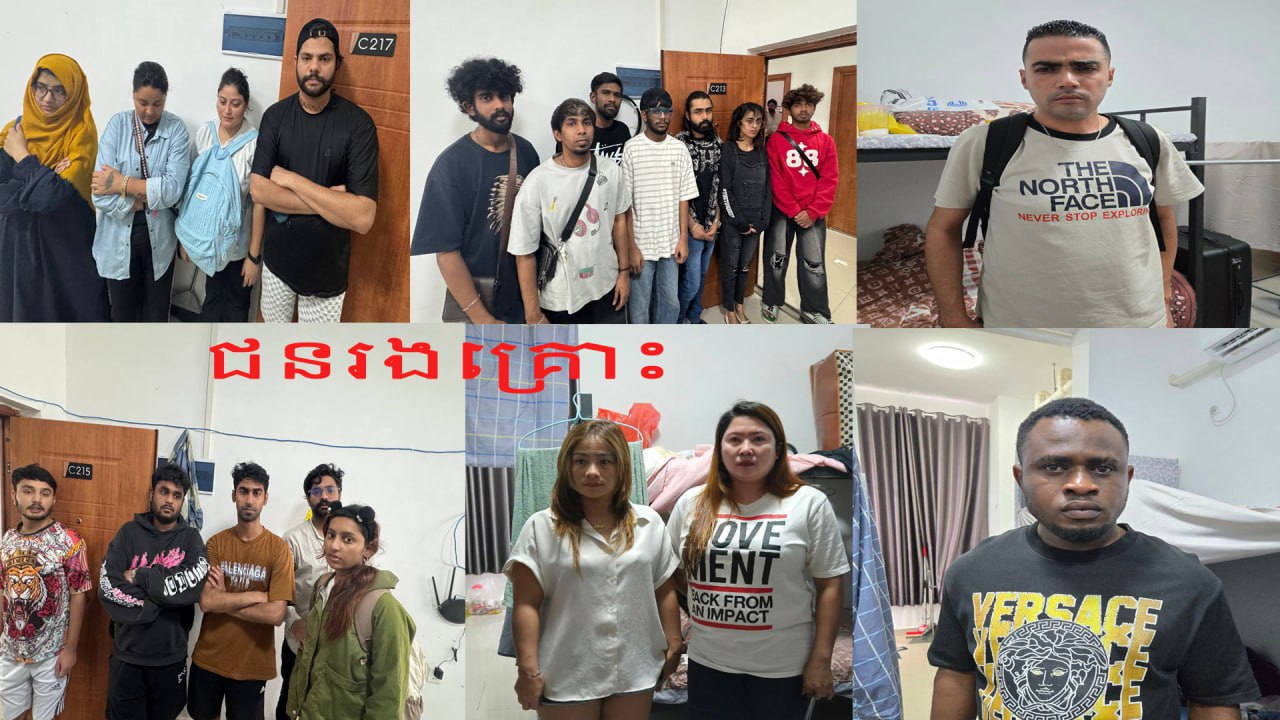 24 buồng gọi, 19 hộ chiếu, 20 điện thoại và phông nền FBI: Đột kích bên trong hang ổ lừa đảo xuyên quốc gia tại Campuchia- Ảnh 1. 24 buồng gọi, 19 hộ chiếu, 20 điện thoại và phông nền FBI: Đột kích bên trong hang ổ lừa đảo xuyên quốc gia tại Campuchia- Ảnh 1.