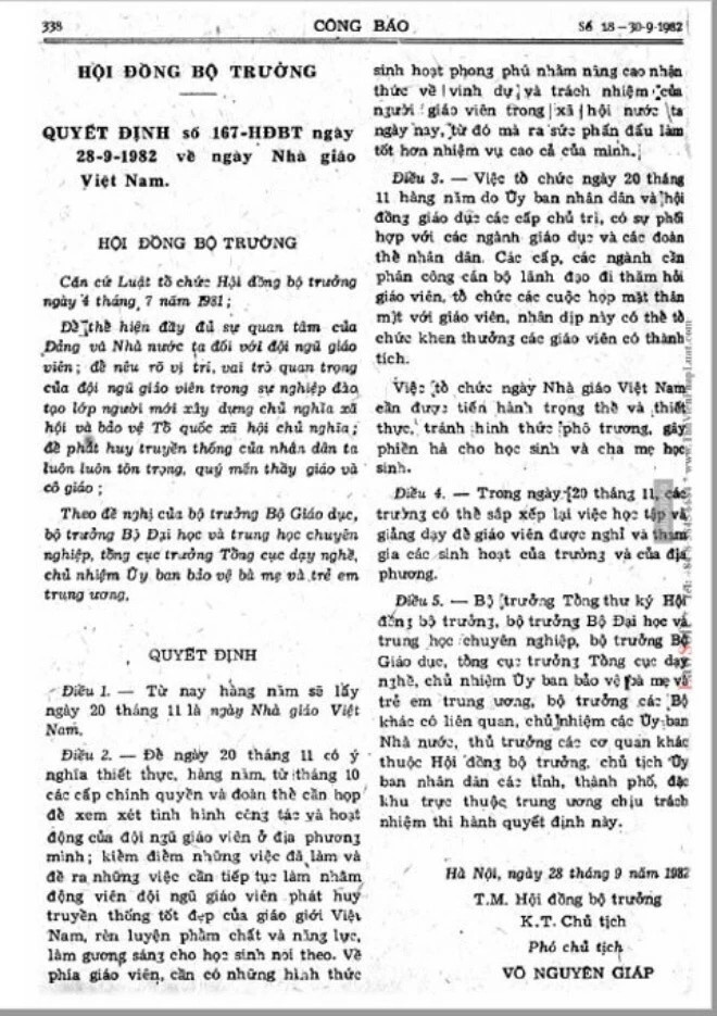 20/11 trở thành Ngày Nhà giáo Việt Nam từ năm nào?- Ảnh 3.