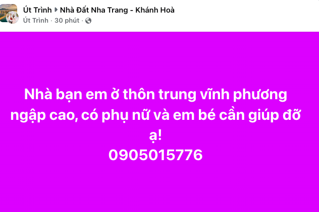 Khánh Hoà: Nhói lòng những lời kêu cứu trong đêm lũ- Ảnh 4. Khánh Hoà: Nhói lòng những lời kêu cứu trong đêm lũ- Ảnh 4.