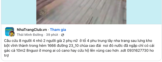 Khánh Hoà: Nhói lòng những lời kêu cứu trong đêm lũ- Ảnh 1. Khánh Hoà: Nhói lòng những lời kêu cứu trong đêm lũ- Ảnh 1.