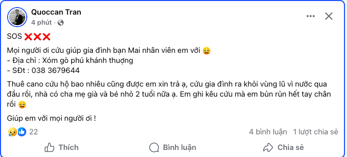 Khánh Hoà: Nhói lòng những lời kêu cứu trong đêm lũ- Ảnh 9. Khánh Hoà: Nhói lòng những lời kêu cứu trong đêm lũ- Ảnh 9.