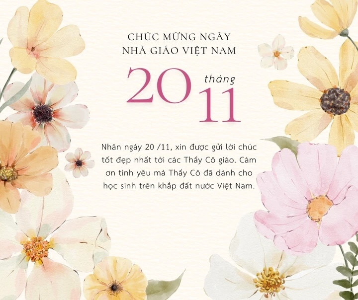 Lời chúc ngắn gọn và ý nghĩa Ngày Nhà giáo Việt Nam 20/11- Ảnh 1.