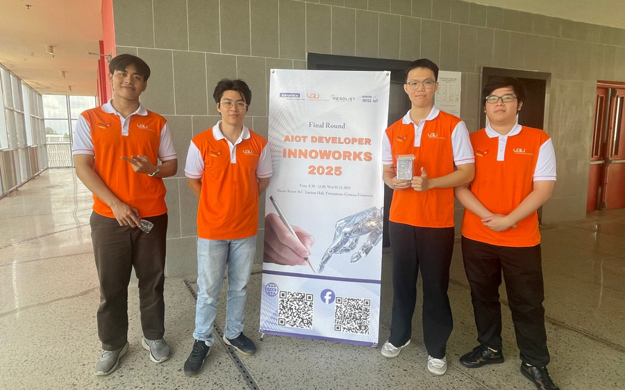 Sinh vi&ecirc;n chế tạo hệ thống cảnh b&aacute;o ph&aacute; rừng- Ảnh 1.