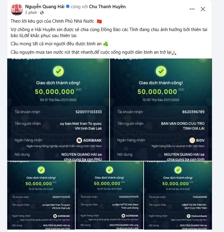 Hành động đẹp của Quang Hải- Ảnh 1.