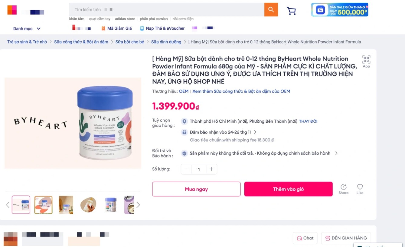 Sữa làm 31 trẻ ngộ độc botulinum vẫn xuất hiện trên sàn thương mại điện tử Việt Nam, giá cực đắt: Bộ Y tế ra cảnh báo- Ảnh 2.