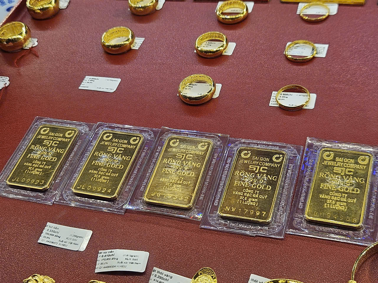 Sáng 21-11, giá vàng miếng SJC thấp nhất trong 3 ngày, vẫn bỏ xa giá thế giới- Ảnh 1.