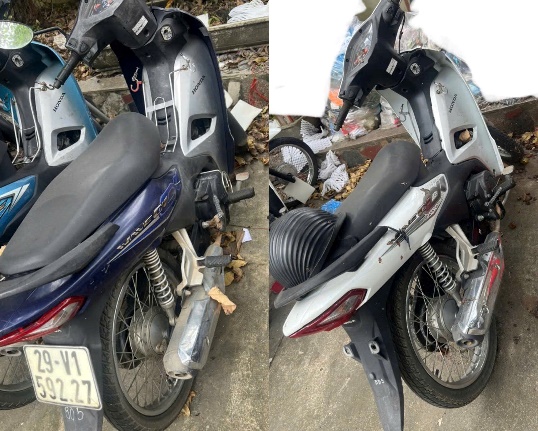 Ai là chủ 2 chiếc xe máy bị mất, liên hệ ngay Công an Hà Nội- Ảnh 1.