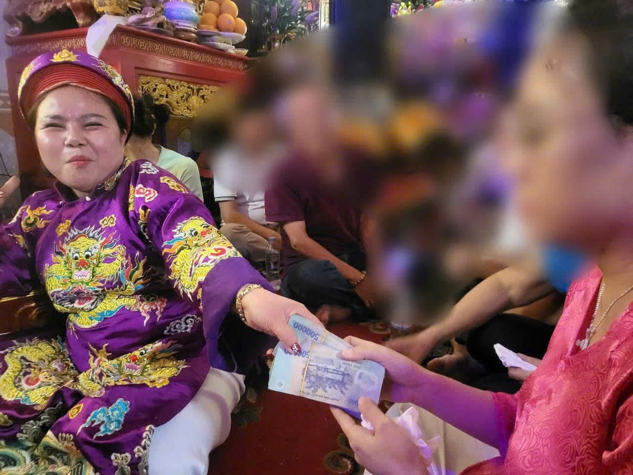 Bắt tạm giam một phụ nữ tự xưng “có căn”, cúng bái lừa đảo- Ảnh 2.