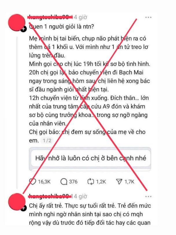 Đăng tin ‘được bác sĩ ưu tiên khám tại Bệnh viện Bạch Mai', người phụ nữ bị xử lý- Ảnh 1.