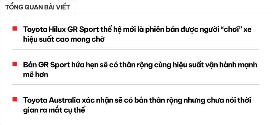 Toyota Hilux 2026 về Việt Nam tới đây mà thêm bản này thì nhiều dân chơi sẽ thích: Máy mạnh hơn, hầm hố như Ranger Raptor- Ảnh 1.