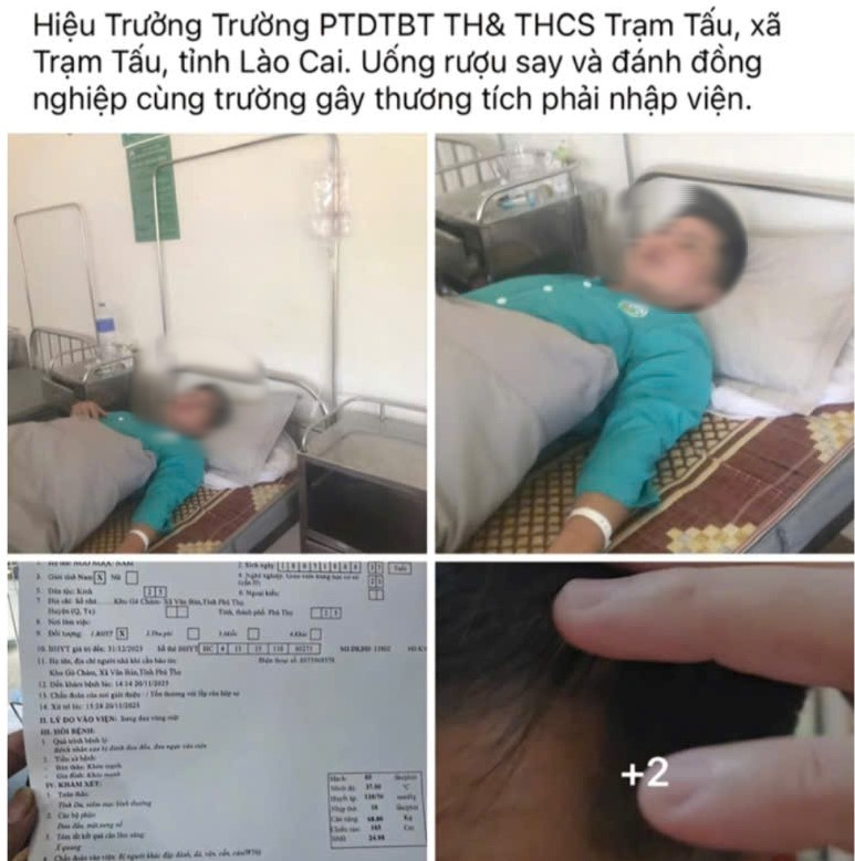 Xôn xao thông tin hiệu trưởng đánh giáo viên trong tiệc liên hoan ngày 20-11- Ảnh 1.