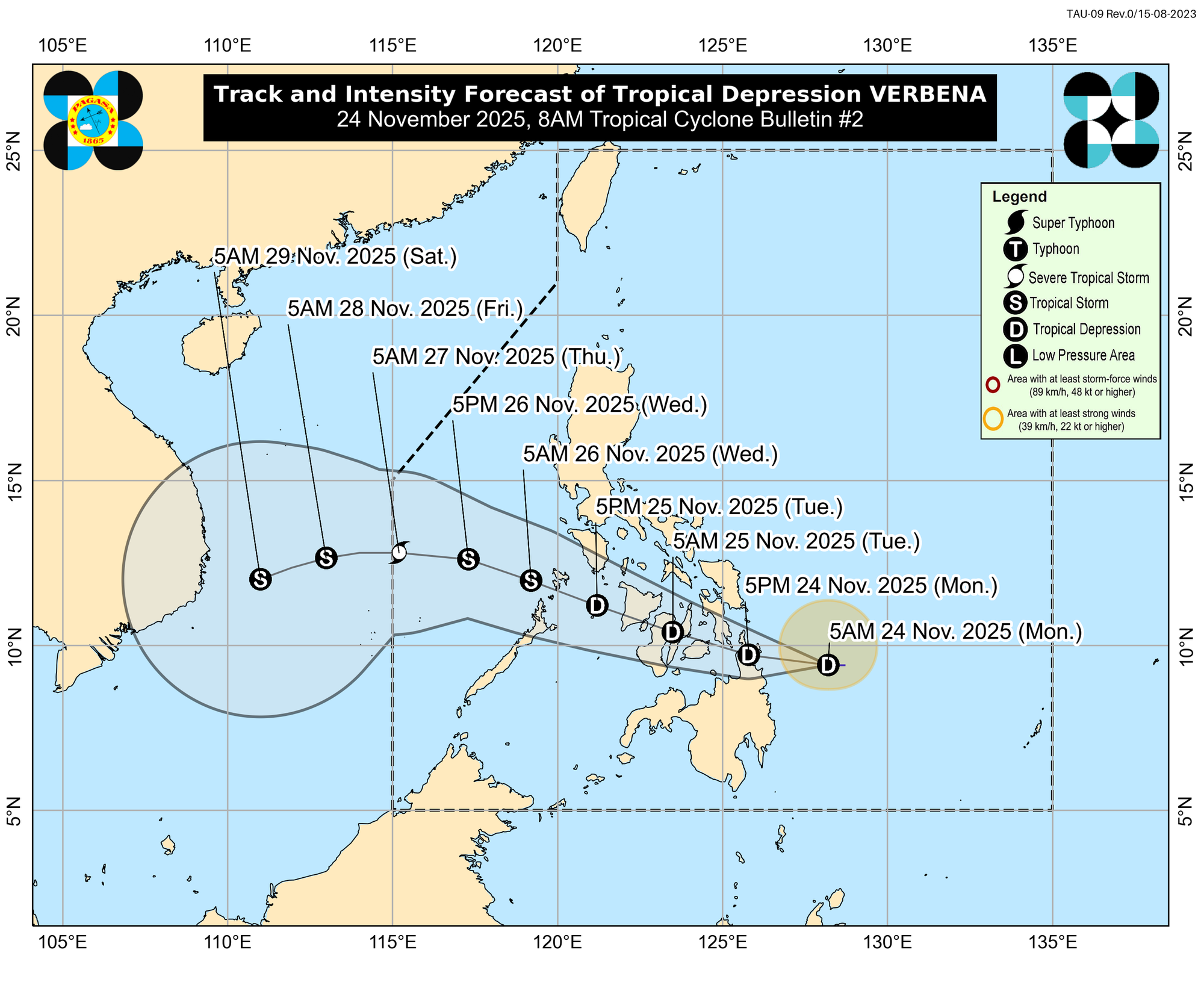 Philppines cảnh báo về "mầm" bão số 15- Ảnh 1. Philppines cảnh báo về "mầm" bão số 15- Ảnh 1.