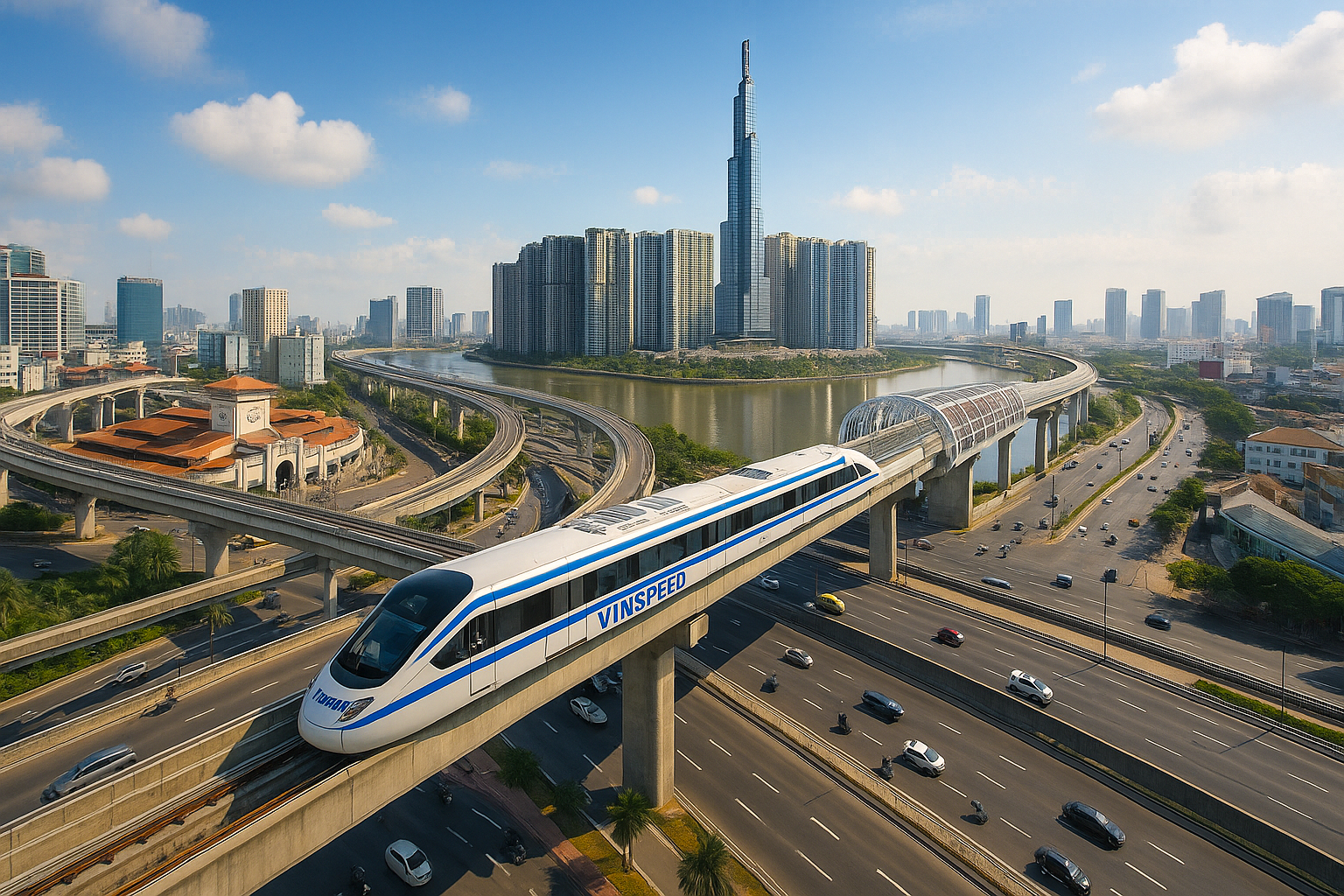 Tuyến đường sắt cao tốc Bến Thành – Cần Giờ: Vingroup định xây trong 2 năm, còn Nhật Bản, Pháp, Trung Quốc làm bao lâu?- Ảnh 1.