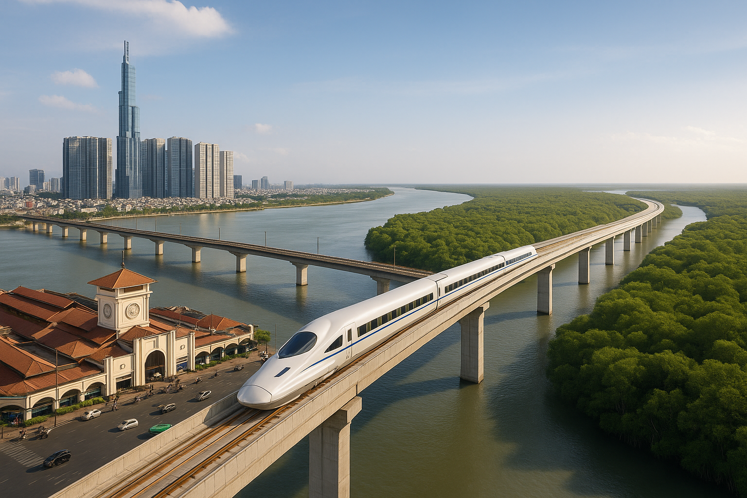 Tuyến đường sắt cao tốc Bến Thành – Cần Giờ: Vingroup định xây trong 2 năm, còn Nhật Bản, Pháp, Trung Quốc làm bao lâu?- Ảnh 10.