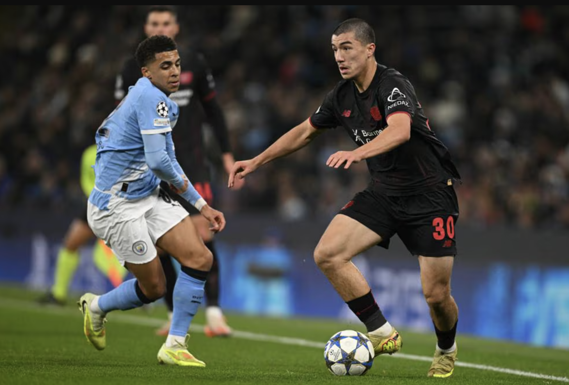 Man City gục ngã trước Leverkusen, Pep Guardiola nhận cột mốc đáng quên- Ảnh 3. Man City gục ngã trước Leverkusen, Pep Guardiola nhận cột mốc đáng quên- Ảnh 3.