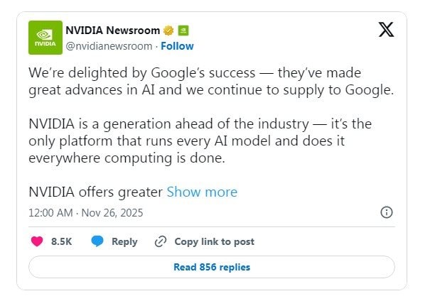 Google ra đòn khiến Nvidia mất 115 tỷ USD, lan rộng sang các đối tác, CEO Jensen Huang phải lên tiếng trấn an- Ảnh 4.