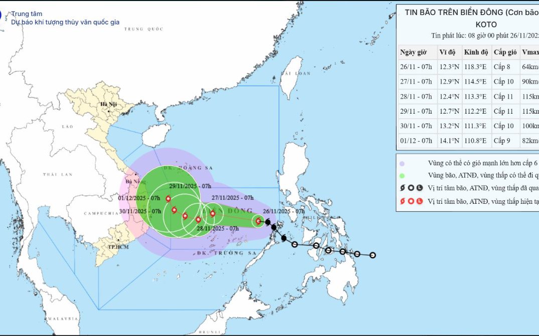 Tin mới nhất về cơn b&atilde;o số 15: Nhiều tỉnh, th&agrave;nh sẽ c&oacute; mưa lớn
