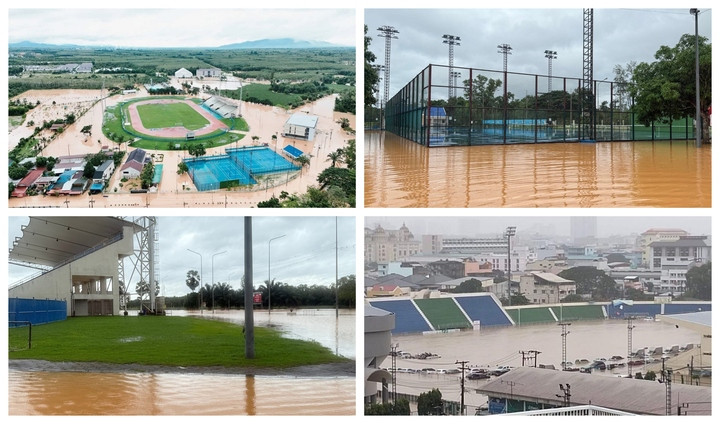 Bão '300 năm có một' càn quét Thái Lan, U22 Việt Nam phải đổi sân đá SEA Games- Ảnh 1.