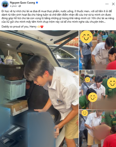 Ảnh chụp lén Subeo tại điểm nhận đồ cứu trợ khiến Cường Đô La giật mình- Ảnh 1.