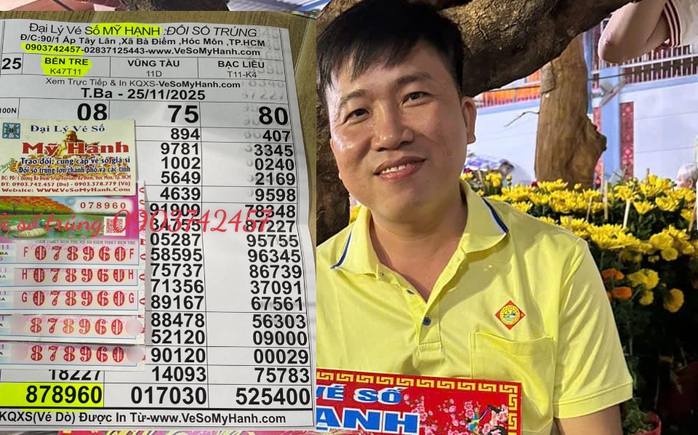 Thầy giáo TPHCM trúng 4 tỉ đồng Xổ số miền Nam , nhận tiền mặt - Ảnh 1. Thầy giáo TPHCM trúng 4 tỉ đồng Xổ số miền Nam , nhận tiền mặt - Ảnh 1.