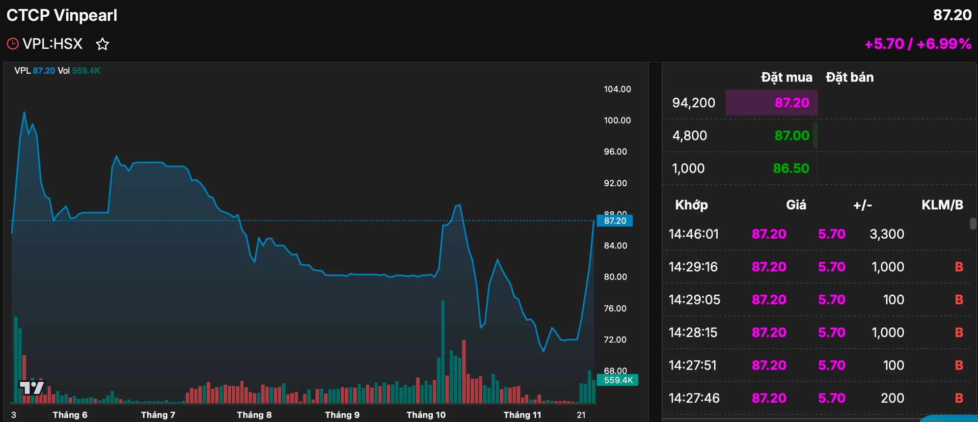 Một cổ phiếu của tỷ phú Phạm Nhật Vượng bất ngờ tăng kịch trần, vốn hóa vượt 150.000 tỷ- Ảnh 1.