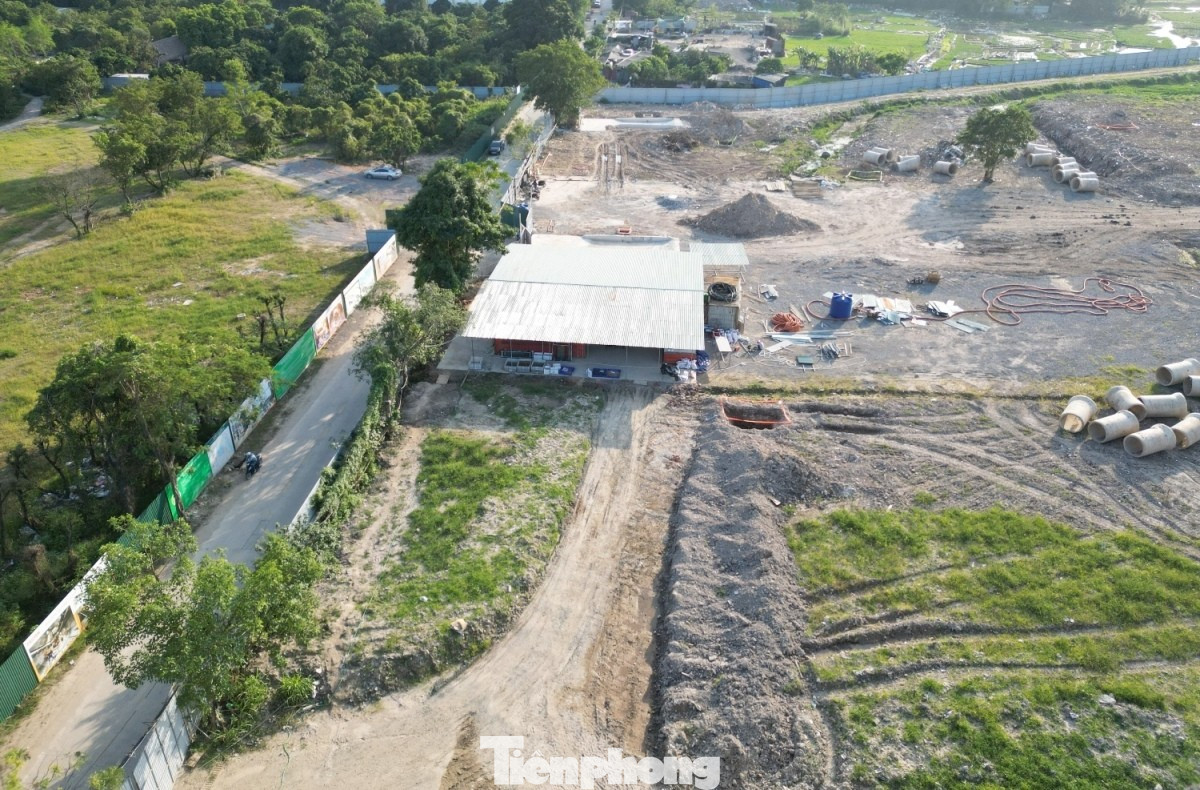 Hình hài khu depot tuyến metro Nam Thăng Long - Trần Hưng Đạo sau 1 tháng thi công- Ảnh 1.