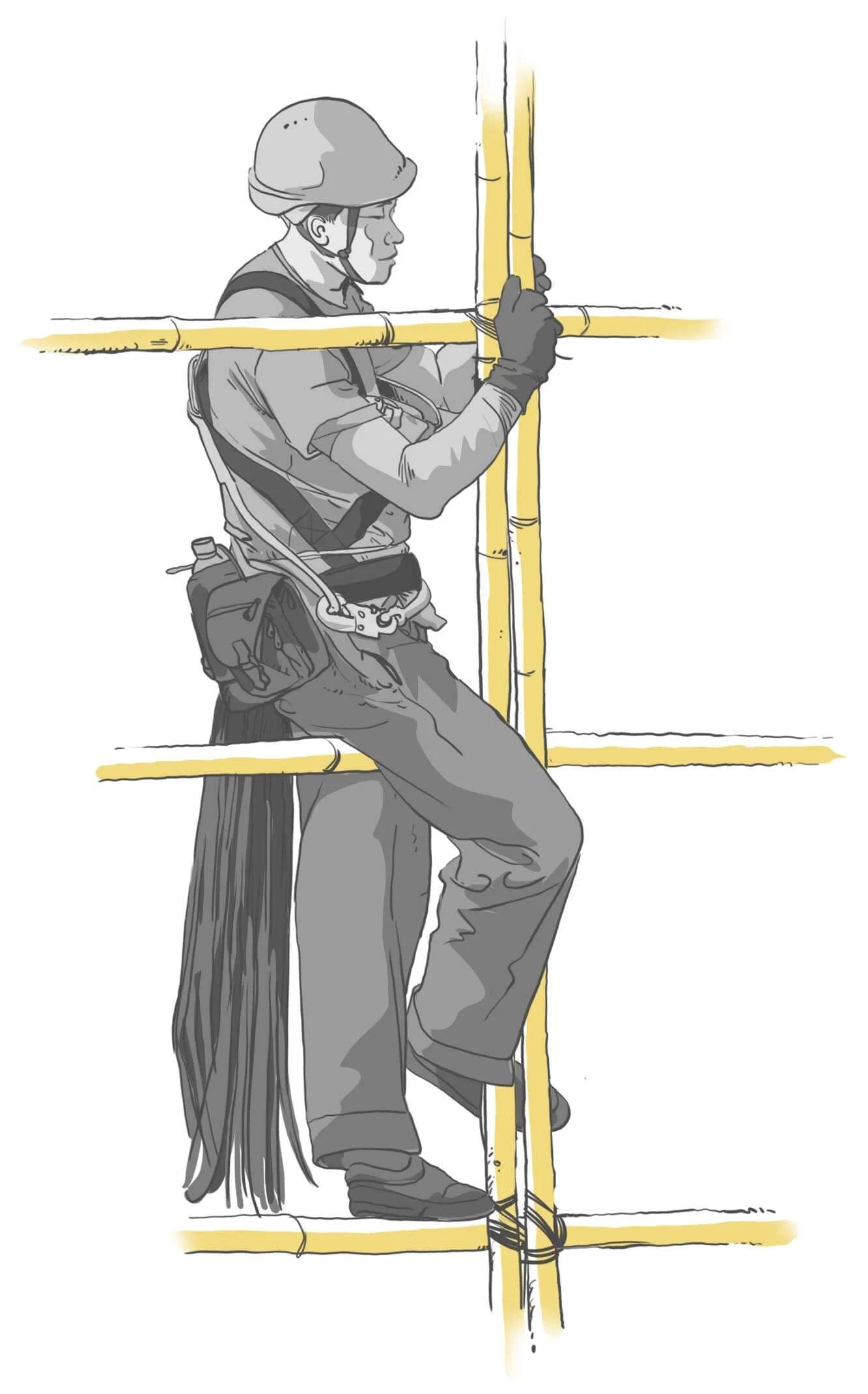 Xem kỹ thứ này người ta mới hiểu vì sao giàn giáo tre lại là "công phu nghìn năm" của các sư phụ Hong Kong- Ảnh 5.