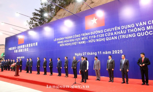Chính thức khánh thành cửa khẩu thông minh gần 175 tỷ đồng, quy mô 6 làn xe kết nối Việt Nam - Trung Quốc - Ảnh 1. Chính thức khánh thành cửa khẩu thông minh gần 175 tỷ đồng, quy mô 6 làn xe kết nối Việt Nam - Trung Quốc - Ảnh 1.