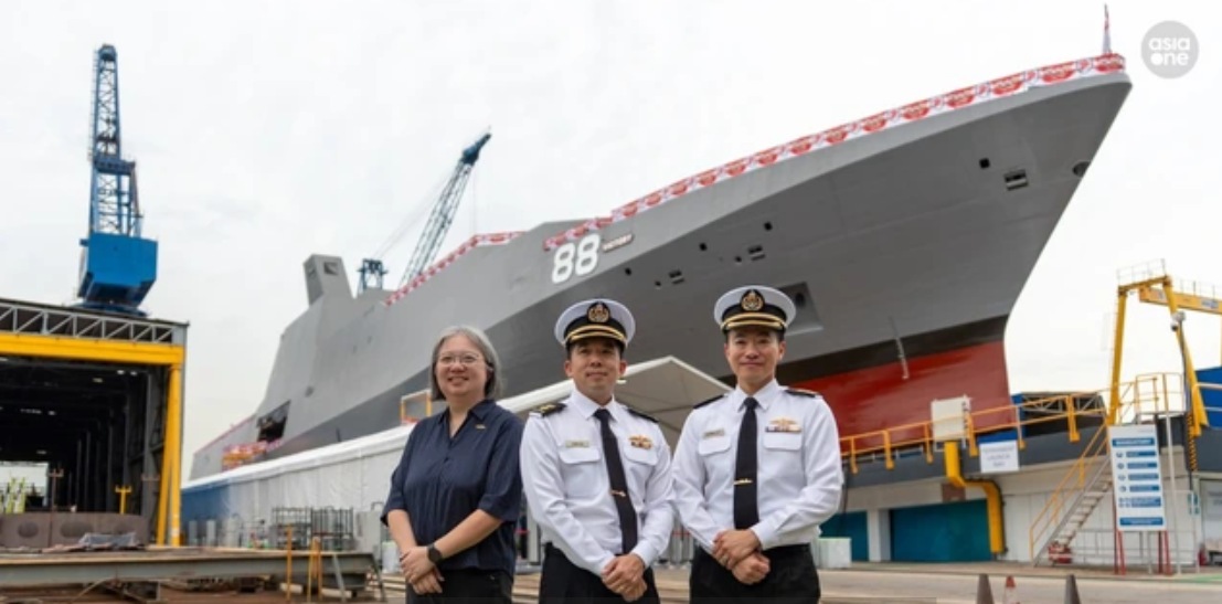 Singapore hạ thủy tàu chiến MRCV hiện đại nhất thế giới - Ảnh 2.