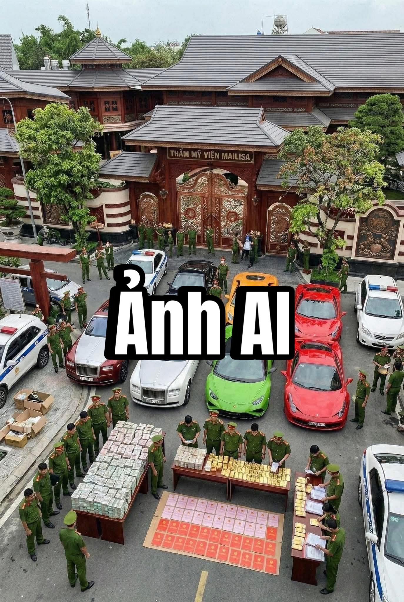 Bức ảnh thu hồi khối tài sản khổng lồ trong biệt phủ 4.000m2 của Mailisa, nhiều người đã bị "lừa" thế nào? - Ảnh 1.