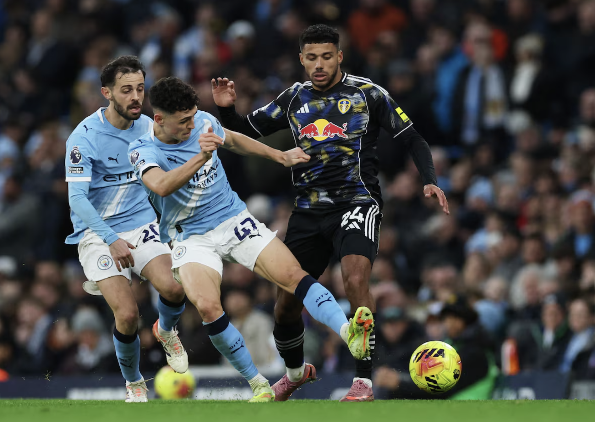 Phil Foden cứu rỗi, Man City chật vật đánh bại Leeds United - Ảnh 1.