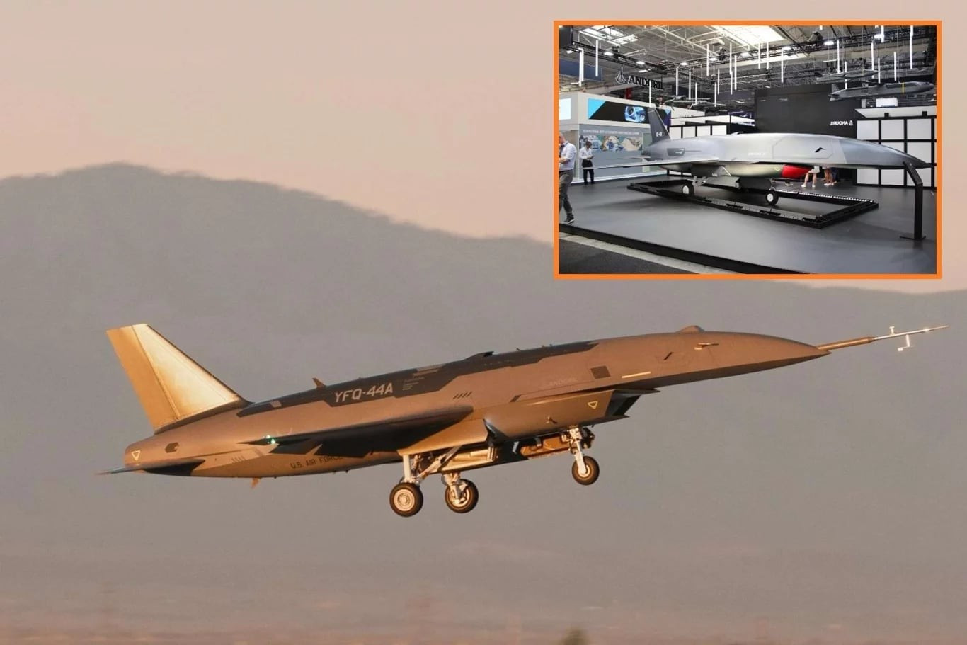 Máy bay chiến đấu không người lái YFQ-44A Fury của Mỹ lần đầu cất cánh- Ảnh 1.