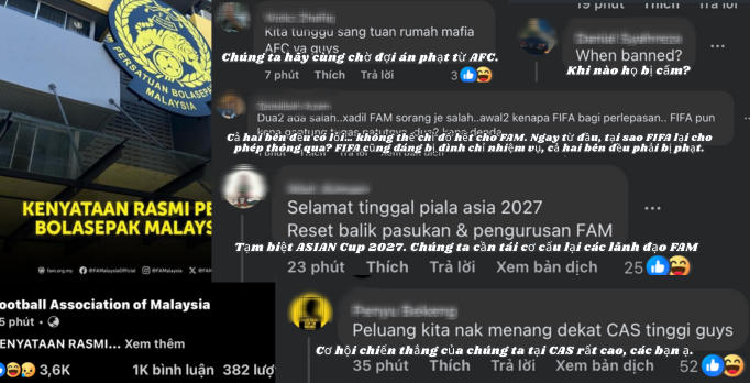 CĐV Malaysia: "Không thể chỉ đổ lỗi FAM, FIFA cũng phải bị phạt vì liên đới trách nhiệm"- Ảnh 1. img
