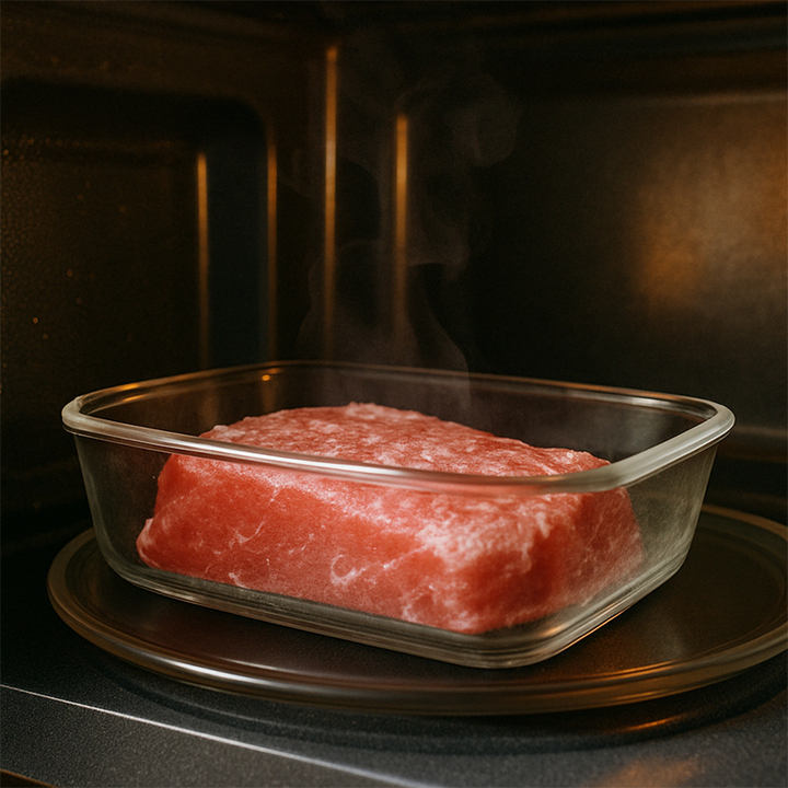 Rã đông thịt bằng lò vi sóng thế nào là đúng cách?- Ảnh 2.