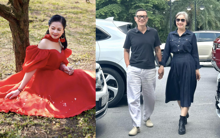 Nữ Đại tá là NSND tóc bạc trắng vẫn đẹp tỏa sáng khi ở bên chồng tài tử, cái nắm tay cũng gây chú ý - Ảnh 1.