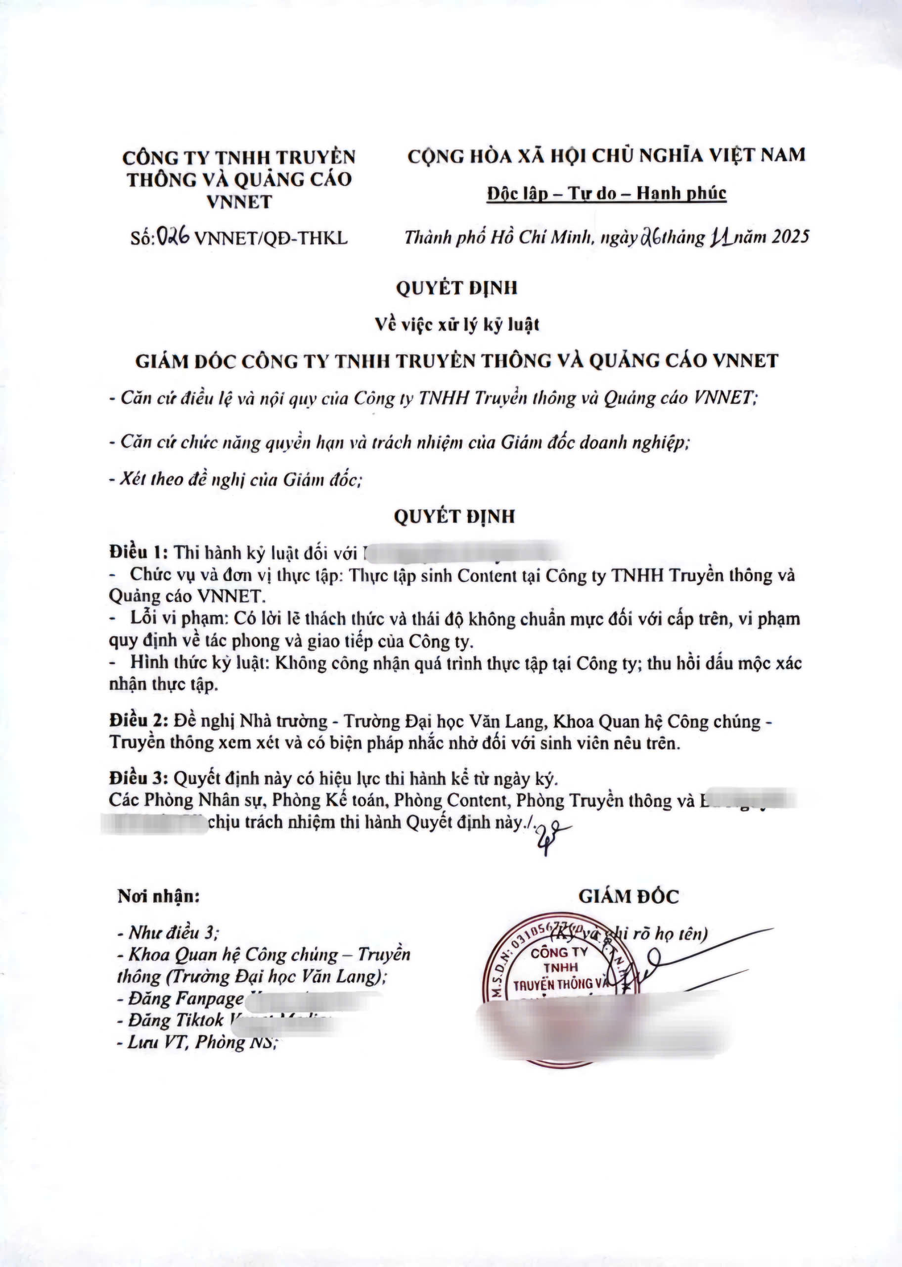 Công ty "phong sát" thực tập sinh khiến cộng đồng mạng xô xao  - Ảnh 1.