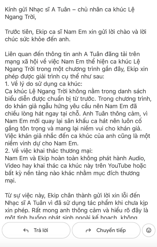Chuyện gì xảy ra mà Nam Em phải lên xin lỗi, lộ cả mức cát-xê cực thấp?- Ảnh 2.