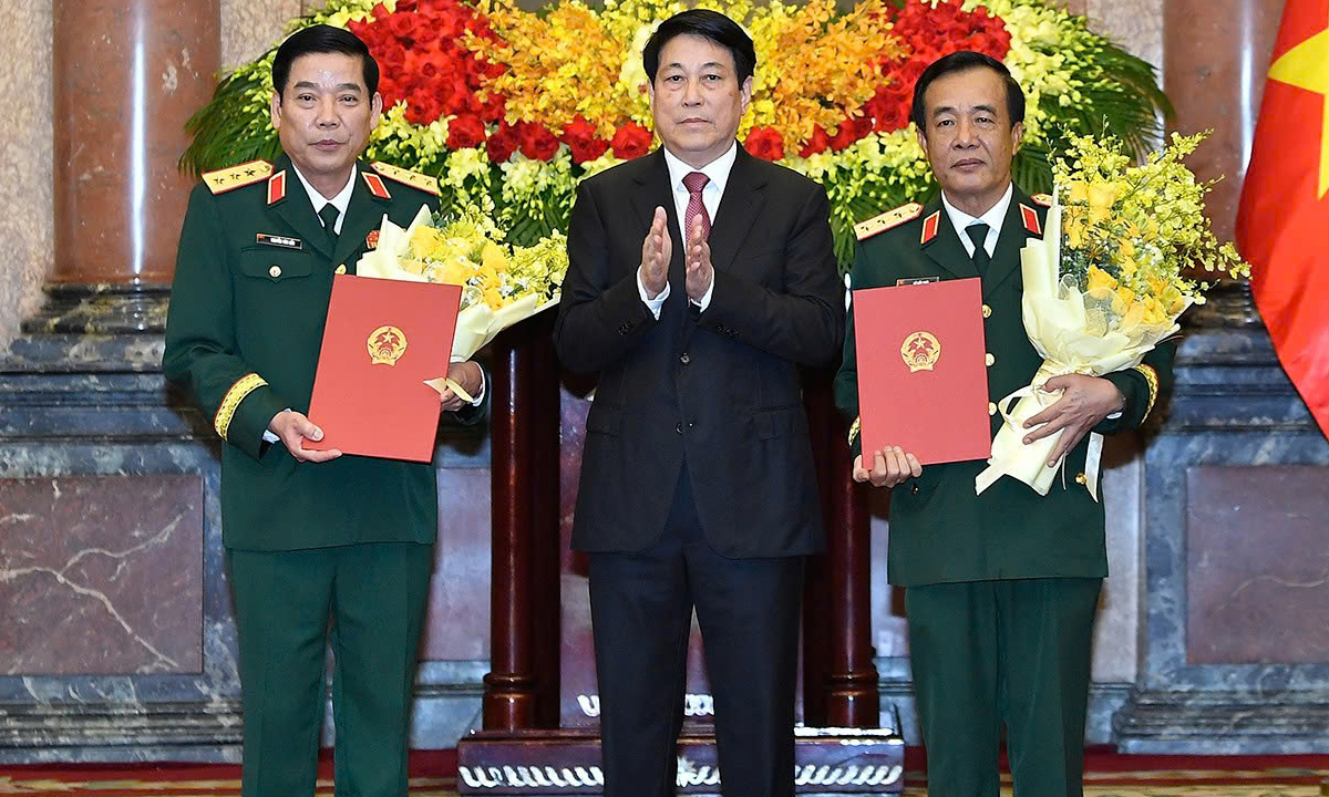 Hai Thứ trưởng Bộ Quốc phòng được thăng quân hàm Thượng tướng- Ảnh 1.
