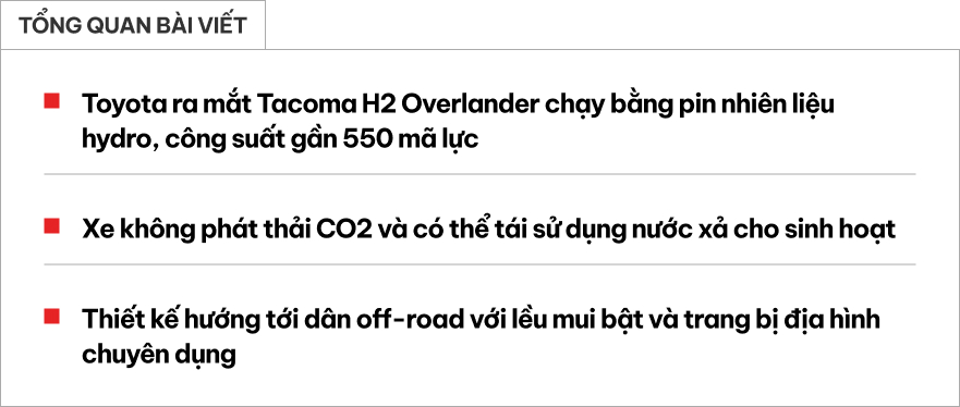 Chiếc bán tải Toyota này quá lý tưởng cho dân mê camping: Mạnh gần 550hp, lều tích hợp, nước thải từ xe dùng tắm giặt được- Ảnh 1. Chiếc bán tải Toyota này quá lý tưởng cho dân mê camping: Mạnh gần 550hp, lều tích hợp, nước thải từ xe dùng tắm giặt được- Ảnh 1.