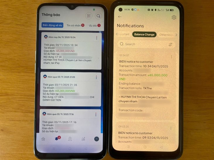 Nữ Đại úy phòng an ninh mạng bất ngờ có thêm 65 triệu đồng trong tài khoản VietinBank: Công an thành phố lập tức vào cuộc xác minh nguồn gốc- Ảnh 3.