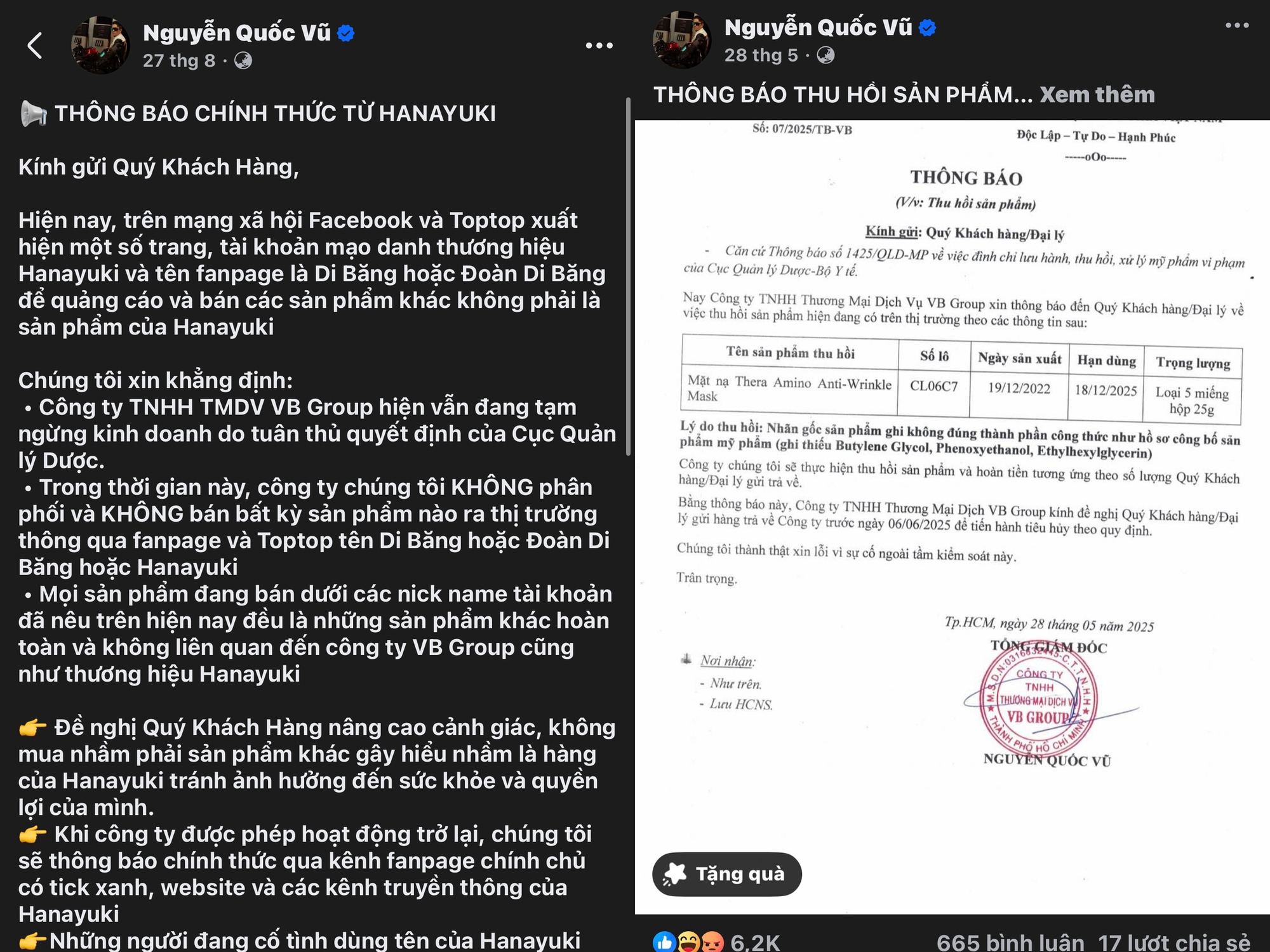 Mạng x&atilde; hội "dậy s&oacute;ng" sau khi chồng ca sĩ Đo&agrave;n Di Băng bị bắt- Ảnh 1.