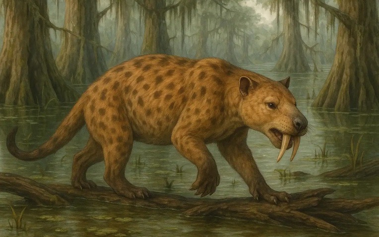 Phát hiện sinh vật mang răng nanh dài như dao găm, nhưng lại có túi như kangaroo ở Brazil- Ảnh 1.