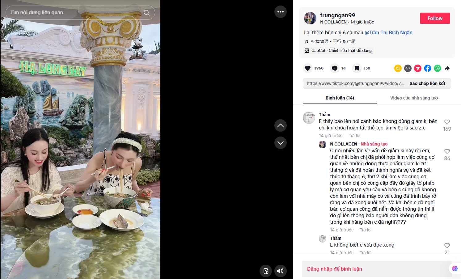 Động thái của Ngân Collagen trước khuyến cáo của Sở An toàn thực phẩm TP HCM- Ảnh 1.