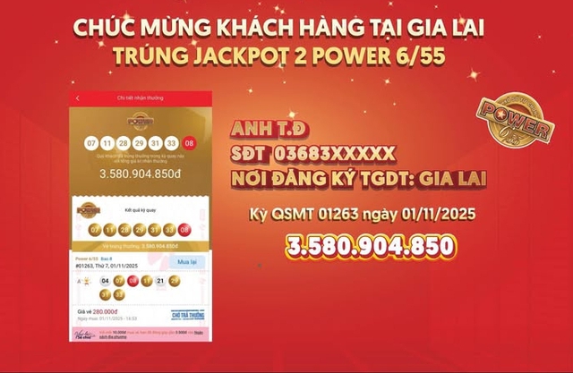 NÓNG: "Lộc" Vietlott Power 6/55 cán mốc "khủng", cơ hội chia đều cho hàng triệu người chơi- Ảnh 1.