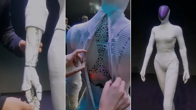 Robot Trung Quốc đi lại mượt mà, bị nghi do người thật Robot Trung Quốc đi lại mượt mà, bị nghi do người thật